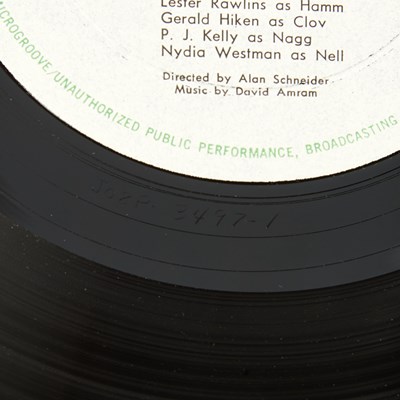 Lot 38 - The rare cast recording of Endgame and other Beckett LPs