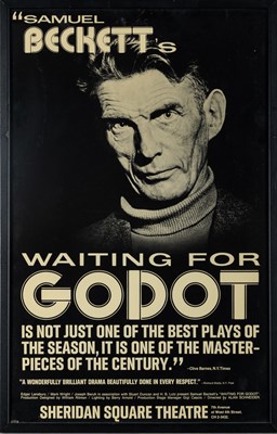 Lot 54 - An original poster for Schneider's return to Waiting for Godot