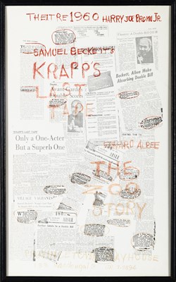 Lot 43 - A poster for the original American production of Krapp's Last Tape