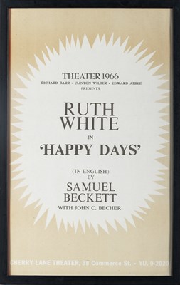 Lot 39 - An original poster for Happy Days, directed by Alan Schneider