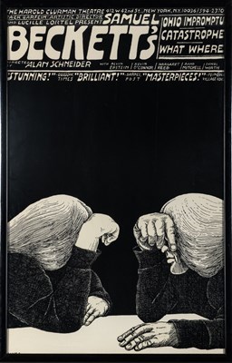 Lot 47 - Two graphically appealing original posters for Beckett plays