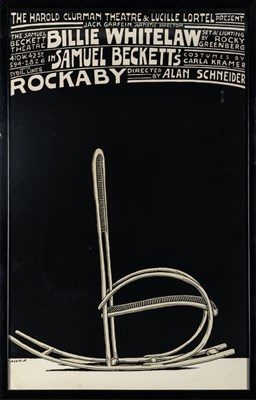 Lot 47 - Two graphically appealing original posters for Beckett plays