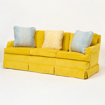 Lot 222 - Modern Upholstered Three-Seat Sofa