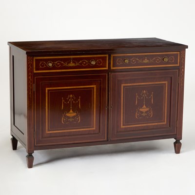 Lot 190 - Edwardian Marquetry Inlaid Mahogany Side Cabinet