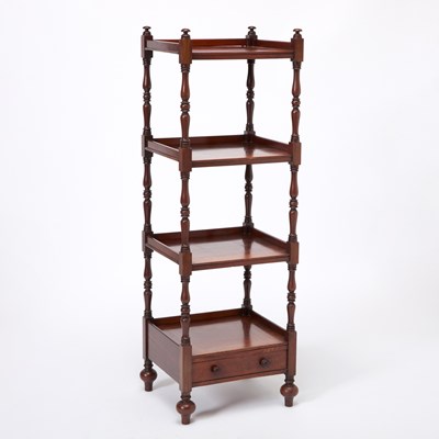 Lot 3098 - English Mahogany Etagère