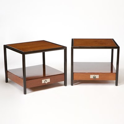 Lot 3180 - Pair of Part Ebonized Walnut End Tables