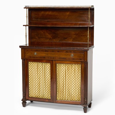 Lot 448 - Regency Brass-Mounted Rosewood Chiffoniere