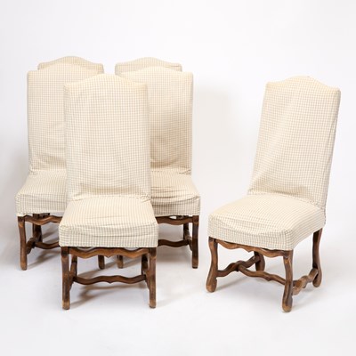 Lot 3149 - Set of Six Louis XIV Style Dining Chairs