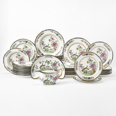 Lot 158 - Copeland Spode China "Peacock" Pattern Part Dinner Service