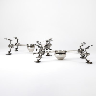 Lot 87 - Two Georgian Sterling Silver Dish Crosses