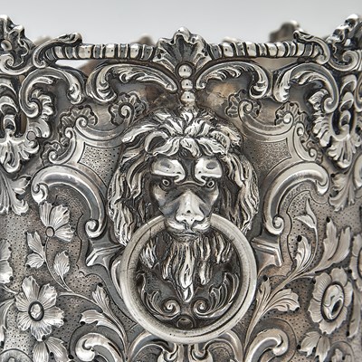 Lot 94 - Pair of English Sterling Silver Wine Coolers