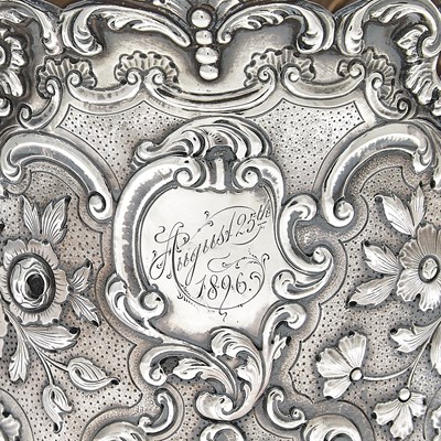 Lot 94 - Pair of English Sterling Silver Wine Coolers