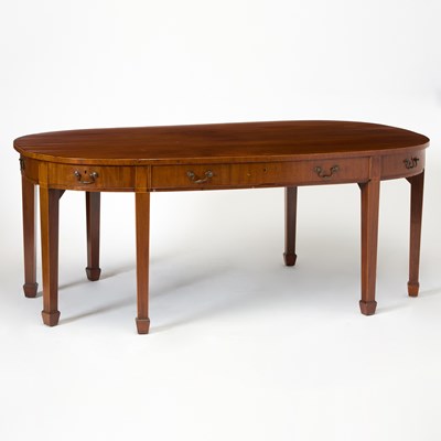 Lot 216 - George III Inlaid Mahogany Library Table