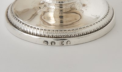 Lot 98 - Pair of George III Sterling Silver Covered Sauce Tureens and Four En Suite Open Salt Cellars