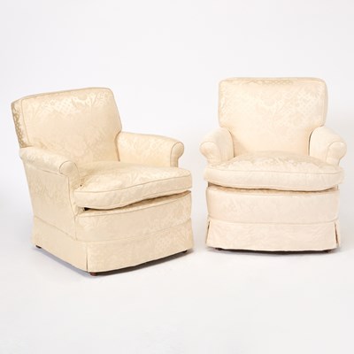 Lot 140 - Pair of Upholstered Club Chairs