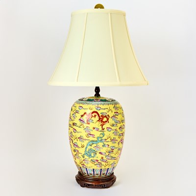 Lot 135 - Chinese Enameled Porcelain Jar and Cover