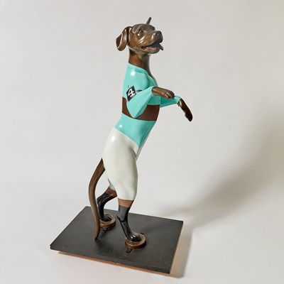 Lot 201 - "Saratoga's Dancing Dog" Wearing Whitney Silks