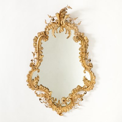 Lot 242 - Italian Rococo Style Gilt-Metal Mirror