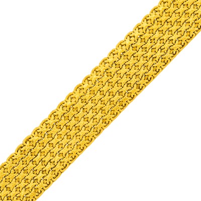 Lot 72 - Woven Gold Mesh Bracelet