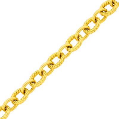 Lot 2 - David Yurman Gold Oval Link Bracelet