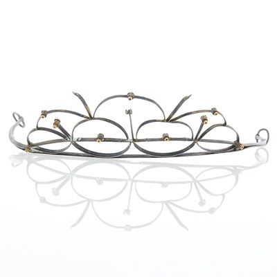 Lot 1314 - Silver and Gold Tiara Frame