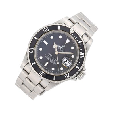 Lot 19 - Rolex Gentleman's Stainless Steel 'Submariner Date' Wristwatch, Ref. 16610