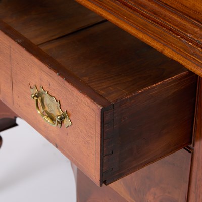 Lot 94 - Queen Anne Inlaid Walnut High Chest of Drawers
