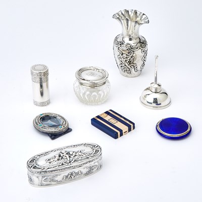 Lot 3067 - Group of Silver Dressing Articles