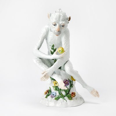 Lot 344 - Carl Thieme Dresden Porcelain Monkey
