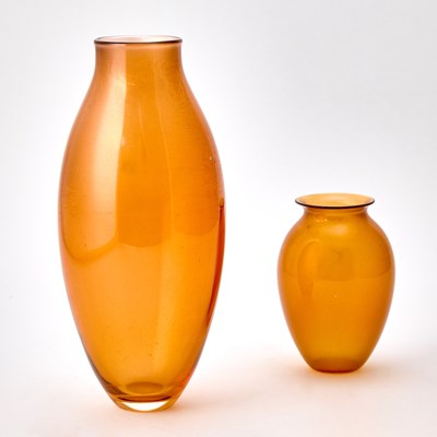 Lot 3198 - Two Josh Simpson Blown Glass Vases