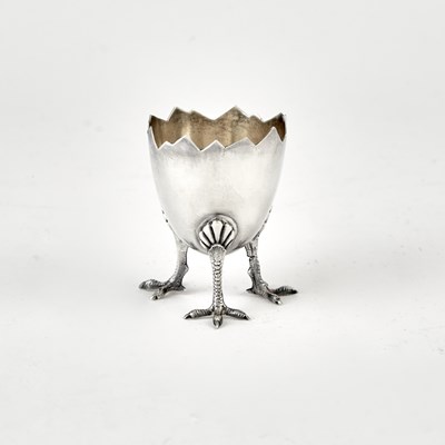 Lot 3355 - Sterling Silver Novelty Egg Cup