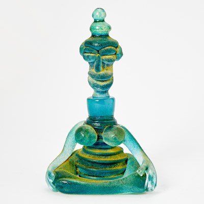 Lot 3308 - Iestry Davies Figural Glass Perfume Bottle