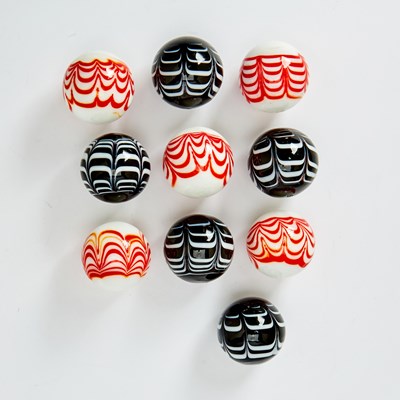 Lot 3215 - Ten Glass Marbles