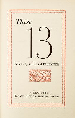 Lot 84 - Limited edition of Faulkner's first short story collection "These 13"