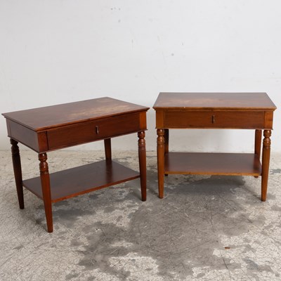 Lot 185 - Pair of Mahogany Single-Drawer Side Tables