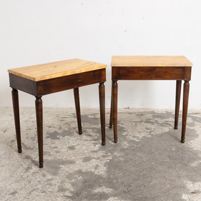 Lot 170 - Mahogany Marble Top Side Table