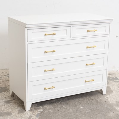 Lot 248 - White Painted Chest of Drawers