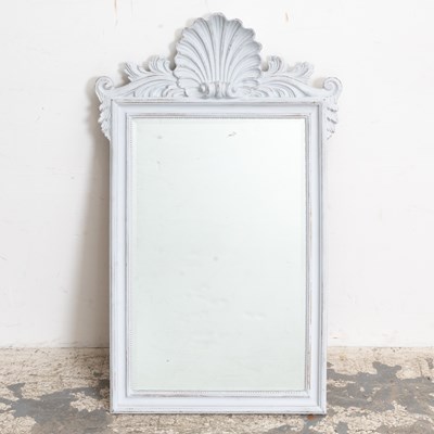 Lot 182 - Painted Mirror with Shell Crest