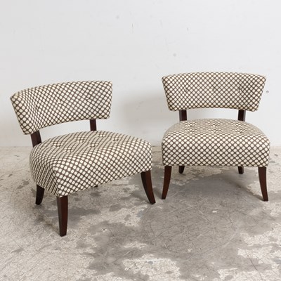 Lot 187 - Pair of William Haines Style Slipper Chairs