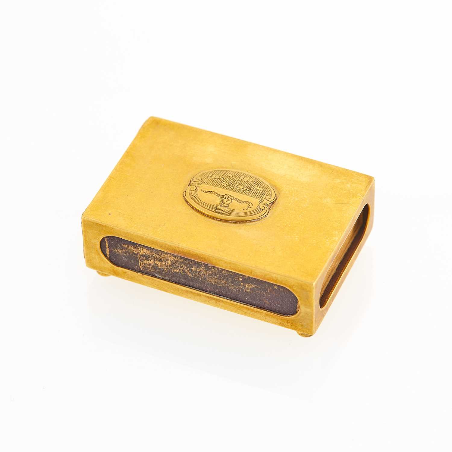 Lot 2321 - Gold Match Safe