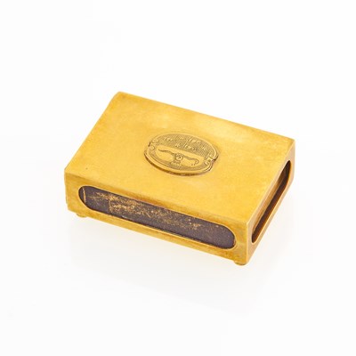 Lot 2321 - Gold Match Safe