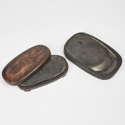Lot 155 - Two Chinese Duan Inkstones