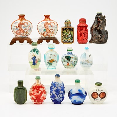Lot 68 - A Group of Fourteen Chinese Snuff Bottles