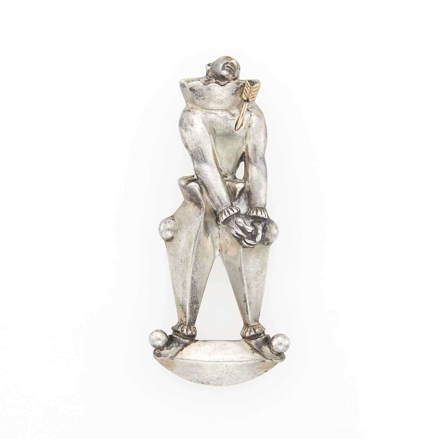 Lot 1309 - Marshall Fredericks Silver 'Lovesick Clown' Pendant
