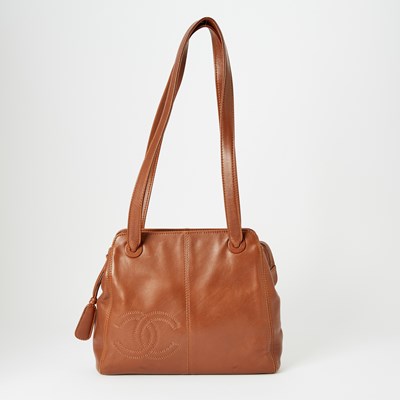 Lot 1248 - Chanel Brown Leather Bag