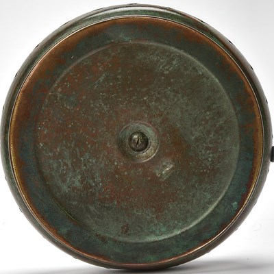 Lot 233 - Tiffany Studios Bronze and Leaded Glass Peony Table Lamp