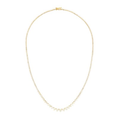 Lot 119 - Gold and Diamond Necklace