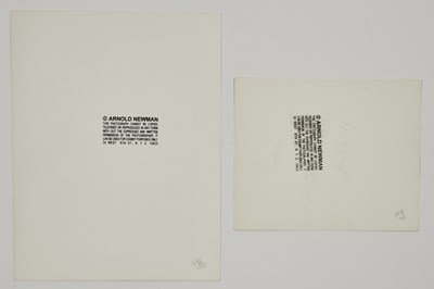 Lot 8 - Two photographs of Marilyn Monroe by Arnold Newman