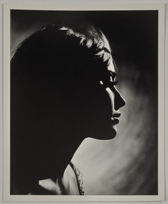 Lot 11 - A fine, dark portrait of Sharon Tate by Philippe Halsman