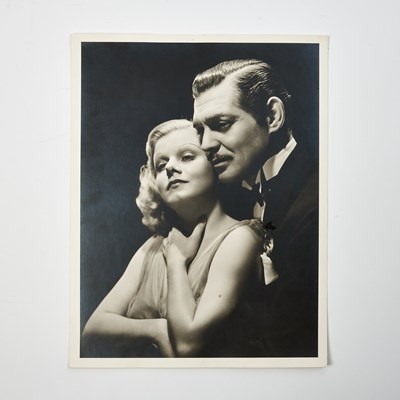 Lot 142 - Three vintage photographs by Clarence Sinclair Bull of Clark Gable with Jean Harlow in Saratoga